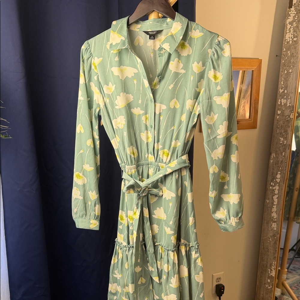 Simply Vera - Vera Wang Floral Green Dress